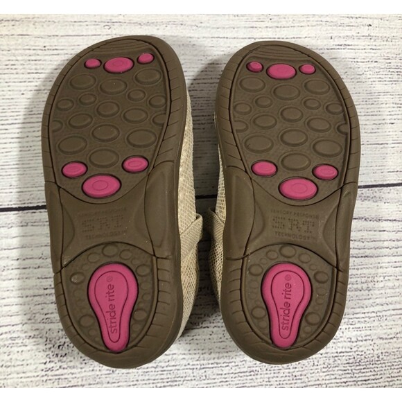 Stride rite size 6W cassie leather metallic flat - Picture 4 of 5